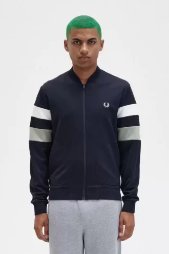 Tipped Sleeve Men’s Track Jackets
