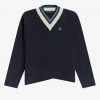 Tipped V-Neck Jumper Knitwear Tipped V-Neck Jumper Knitwear