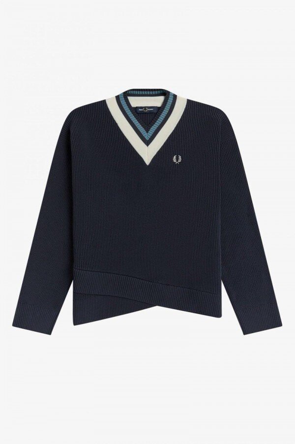 Tipped V-Neck Jumper Knitwear Tipped V-Neck Jumper Knitwear