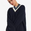 Tipped V-Neck Jumper Knitwear Tipped V-Neck Jumper Knitwear