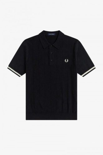 Tipping Texture Knitted Shirts