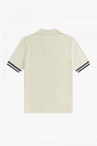 Tipping Texture Knitted Shirts