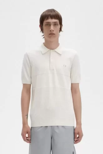 Tonal Panel Knitted Men’s Shirt