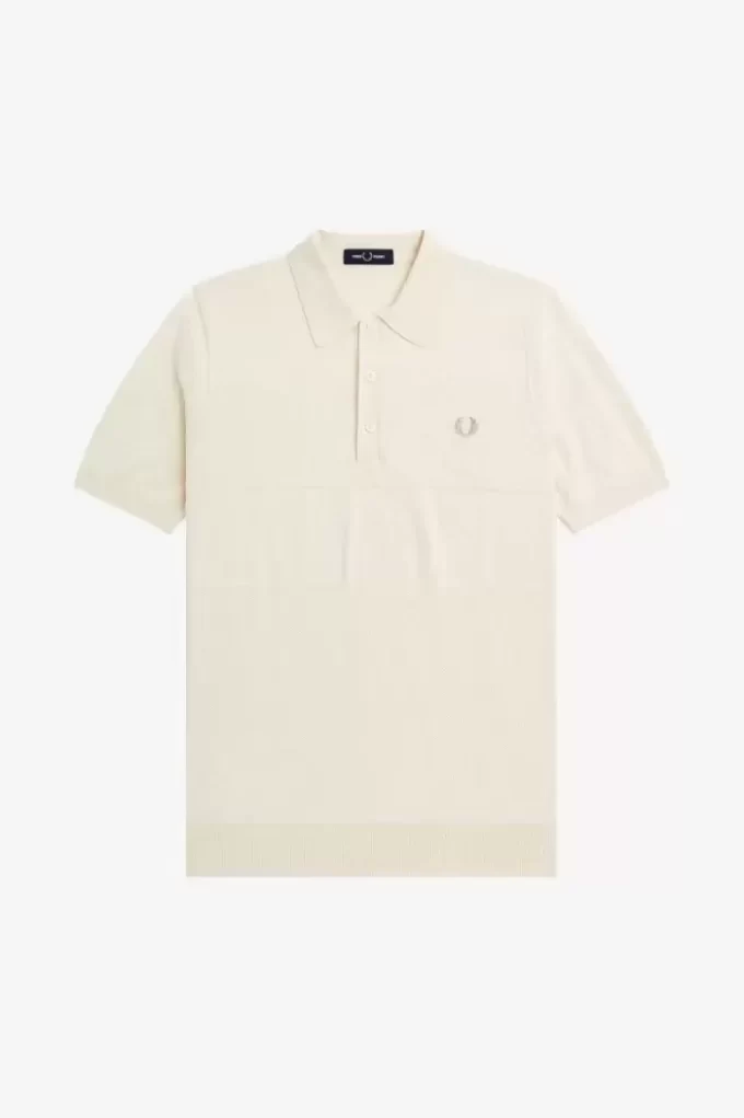 Tonal Panel Knitted Men’s Shirt Tonal Panel Knitted Men’s Shirt