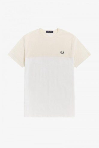 Towelling Panel Piqué T Shirts