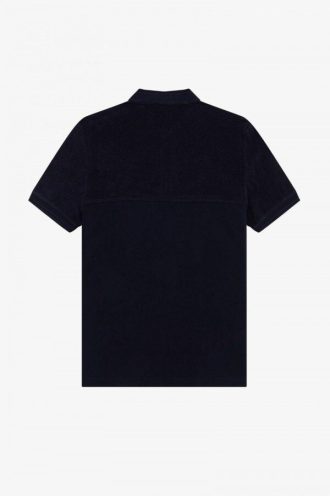 Towelling Panel Polo Shirts