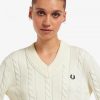 V-Neck Cable Knit Jumper Knitwear V-Neck Cable Knit Jumper Knitwear