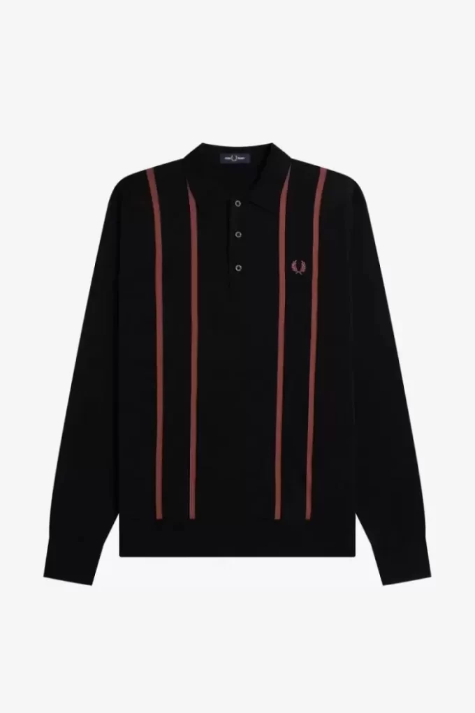 Vertical Stripe Knitted Men’s Shirt Vertical Stripe Knitted Men’s Shirt