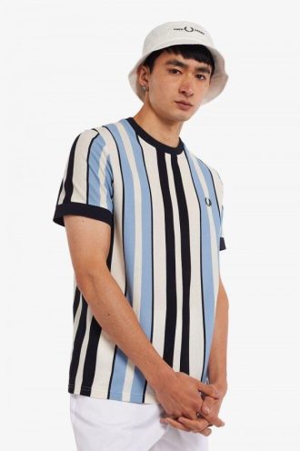 Vertical Stripe Piqué T Shirts