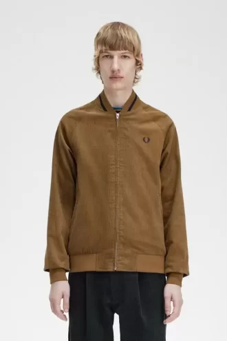 Waffle Cord Tennis Bomber Men’s Jackets