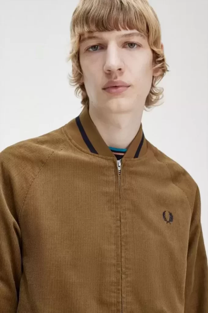 Waffle Cord Tennis Bomber Men’s Jackets Waffle Cord Tennis Bomber Men’s Jackets
