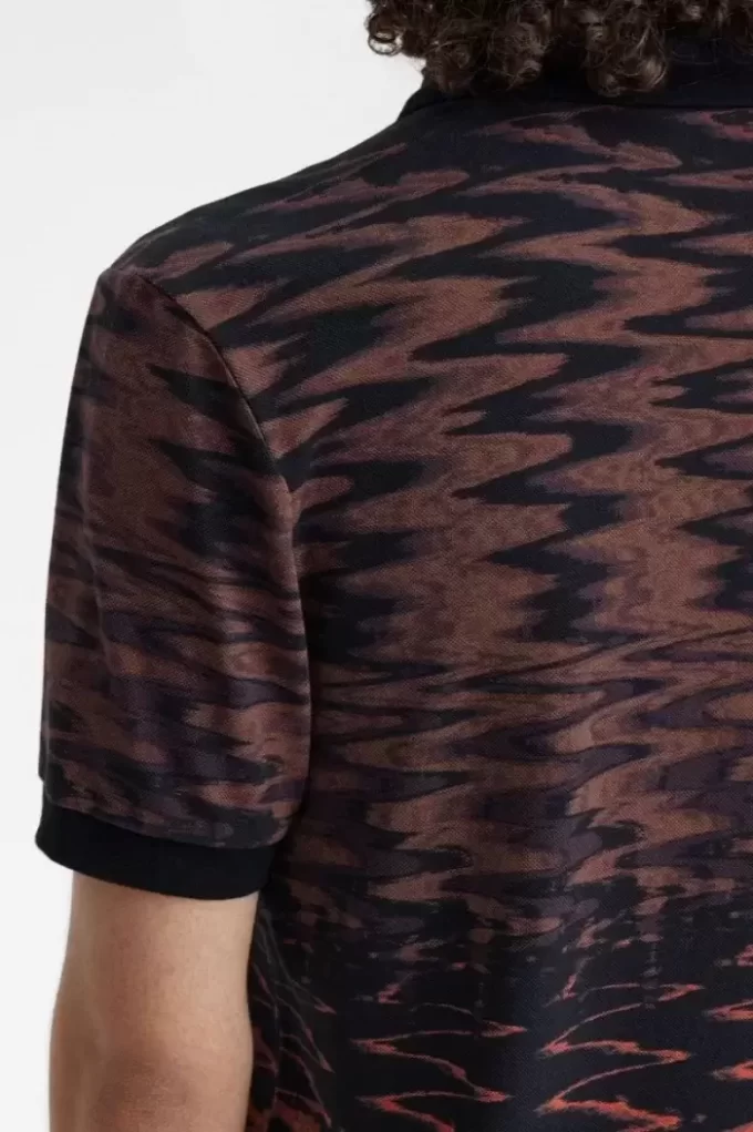 Wave Graphic Men’s Polo Shirt Wave Graphic Men’s Polo Shirt