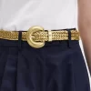 Woven Leather Women’s Belts Woven Leather Women’s Belts