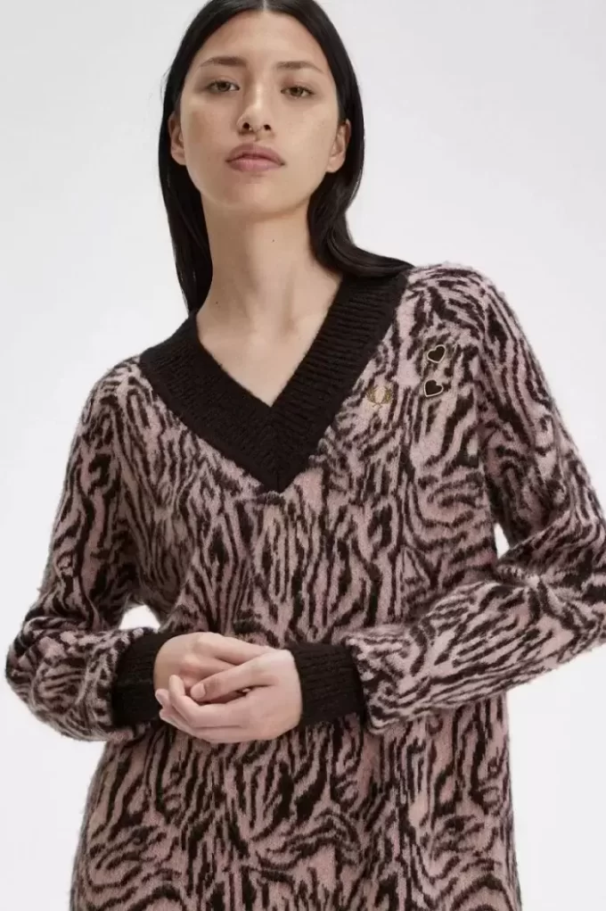 Zebra Knitted Women’s Dress Zebra Knitted Women’s Dress