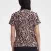 Zebra Print Women’s Polo Shirt Zebra Print Women’s Polo Shirt