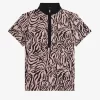 Zebra Print Women’s Polo Shirt Zebra Print Women’s Polo Shirt