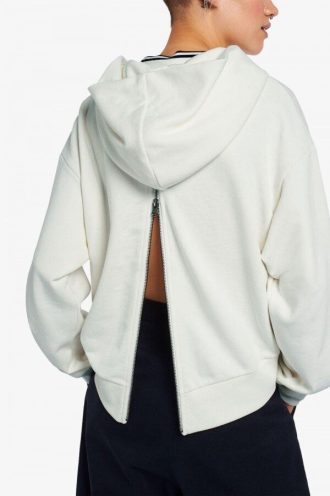 Zip Detail Hooded Sweatshirts